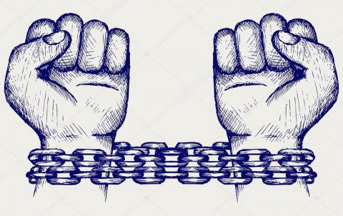 mains echainées